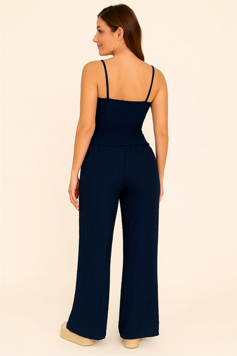 'Lucy' V-Neck Camisole & Pants Set - Celes Fashion